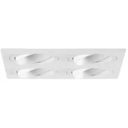 Brumberg 45031170 Einbaumodul quadratisch, 4-fach, weiss struktur, L x B: 175 x 175 mm, Deckenaus