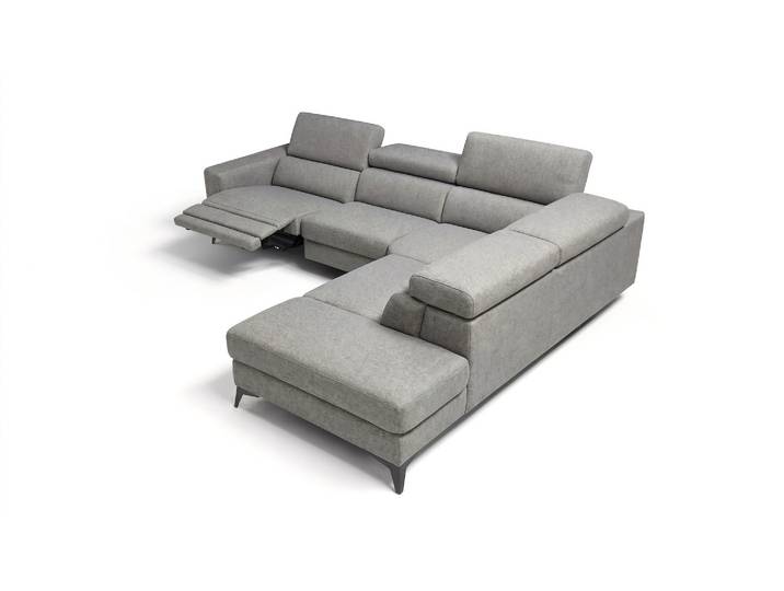 Ecksofa LONATO Stoff Eckcouch Ecksofa Stoff Wohnlandschaft