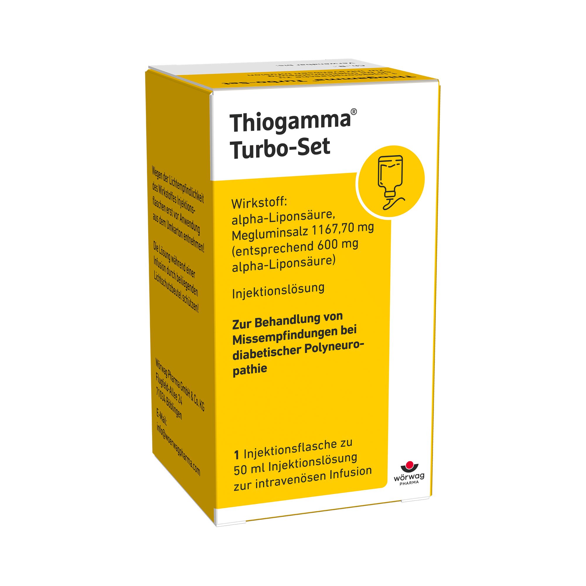Thiogamma Turbo Set Pur Injektionsflaschen 50 ml
