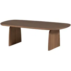 Couchtisch Tablo Eiche FSC, organisches Design, modern, braun, 110 x 60 cm, lackiert