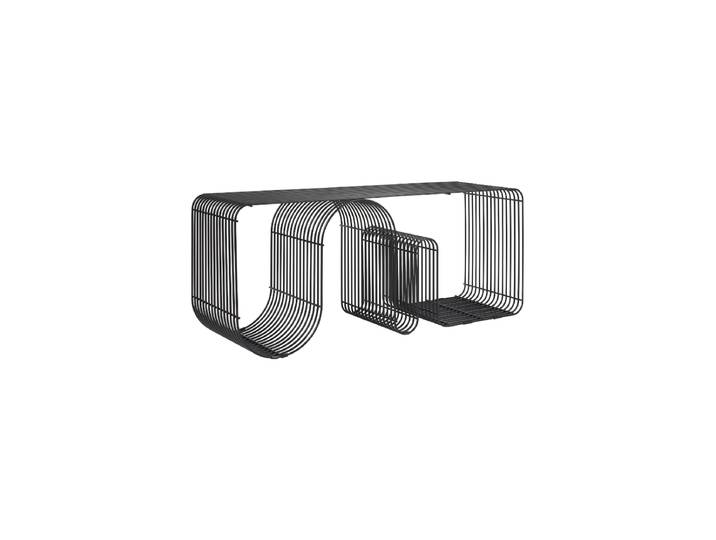 Multifunktionale Design Sitzbank & Regal „Curva“ Schwarz AYTM