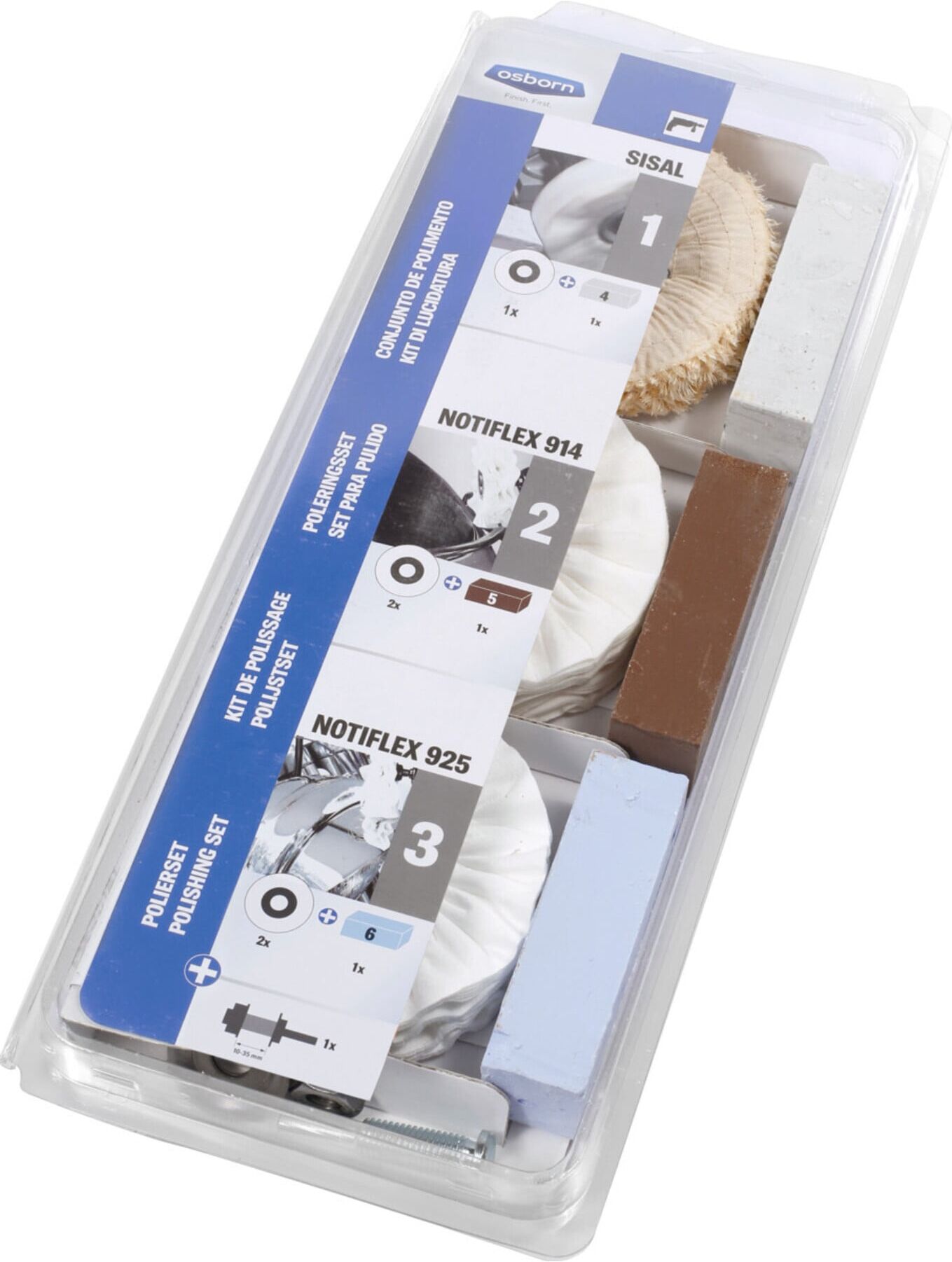 Polierset 10tlg. PROFI Osborn (L008011105)