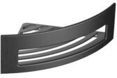Emco System 2 Eckwandkorb 354500521 Eckmaß 185mm, mit verdeckter Befestigung, schwarz-chrom gebürstet