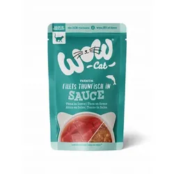 WOW Beutel 85g Katzennassfutter 16 x 85 Gramm Thunfisch in Sauce