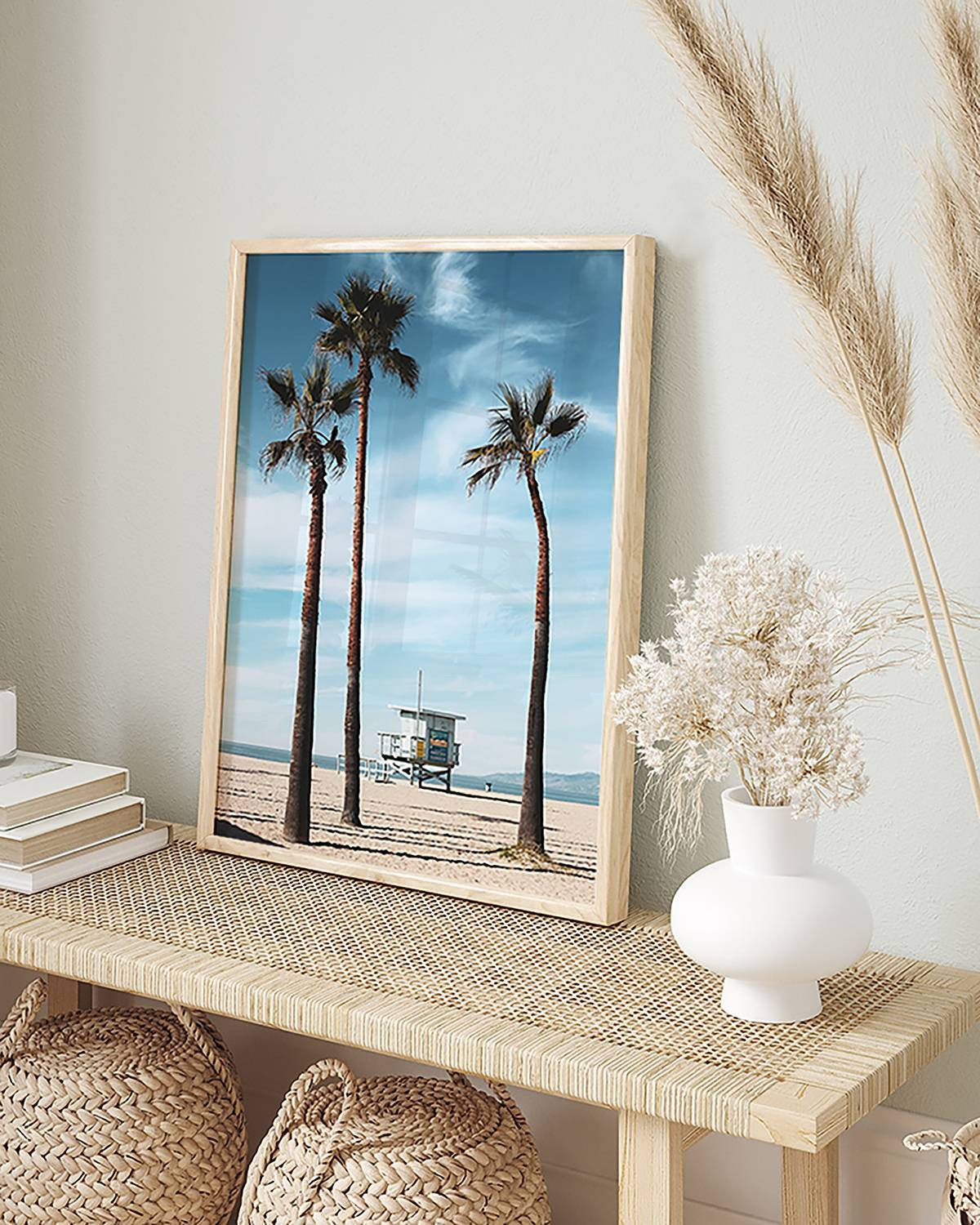 home24 Santa Monica Afbeelding, Multicolor, Breedte: 32 cm, Hoogte: 42 cm