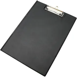 Klemmbrettmappe, A4, schwarz, Pappe