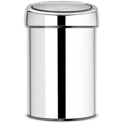 Brabantia Touch Bin, Abfalleimer, Silber