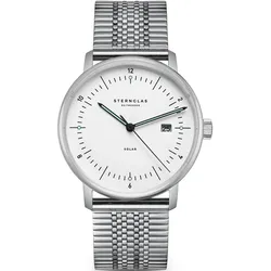 STERNGLAS - NAOS SOLAR - weiß silber - SuperSlim silber / 38MM