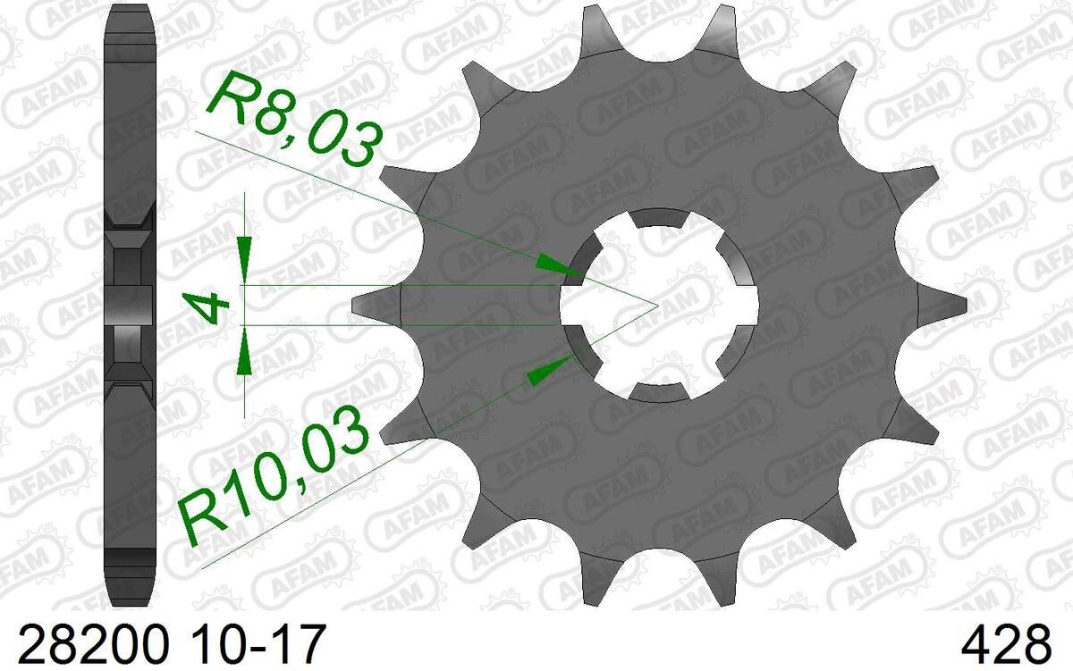 AFAM 28200-14 Chain Pinion