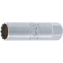 BGS Zündkerzen-Einsatz Zwölfkant | Antrieb Innenvierkant 10 mm (3/8"") | SW 14 mm