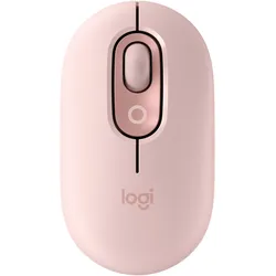 Logitech POP Mouse mit personalisierbarem Emoji (Kabellos), Maus, Rosa