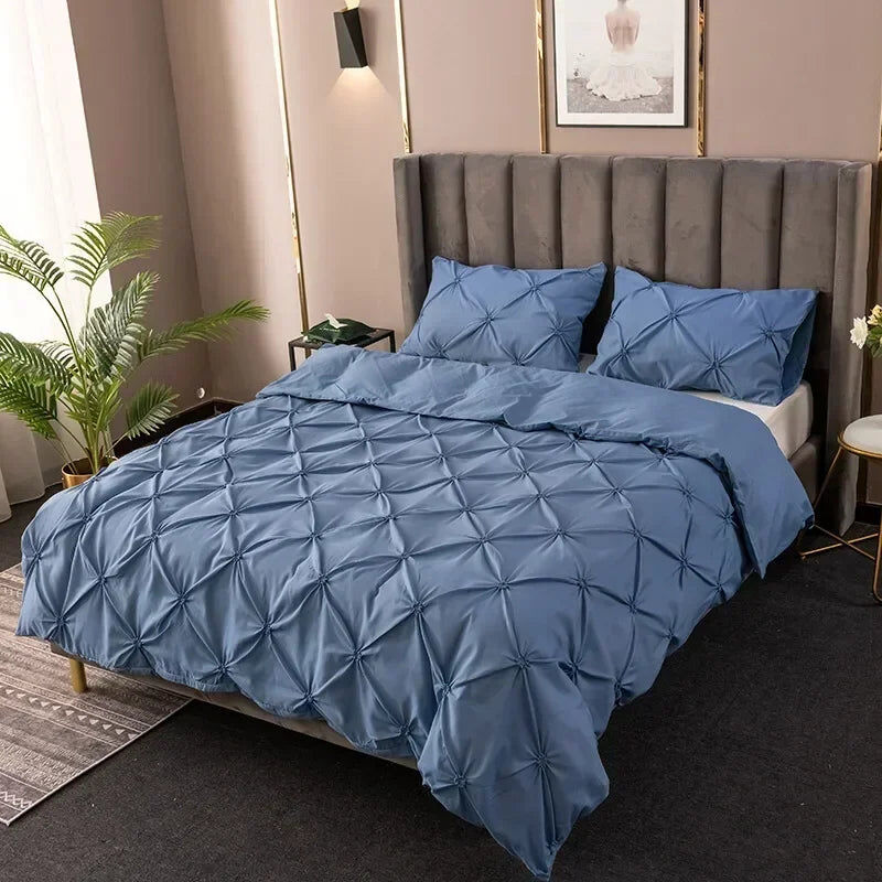 La parure de lit Parure de Lit Bleu ardoise - 50x75 cm 220x240 cm