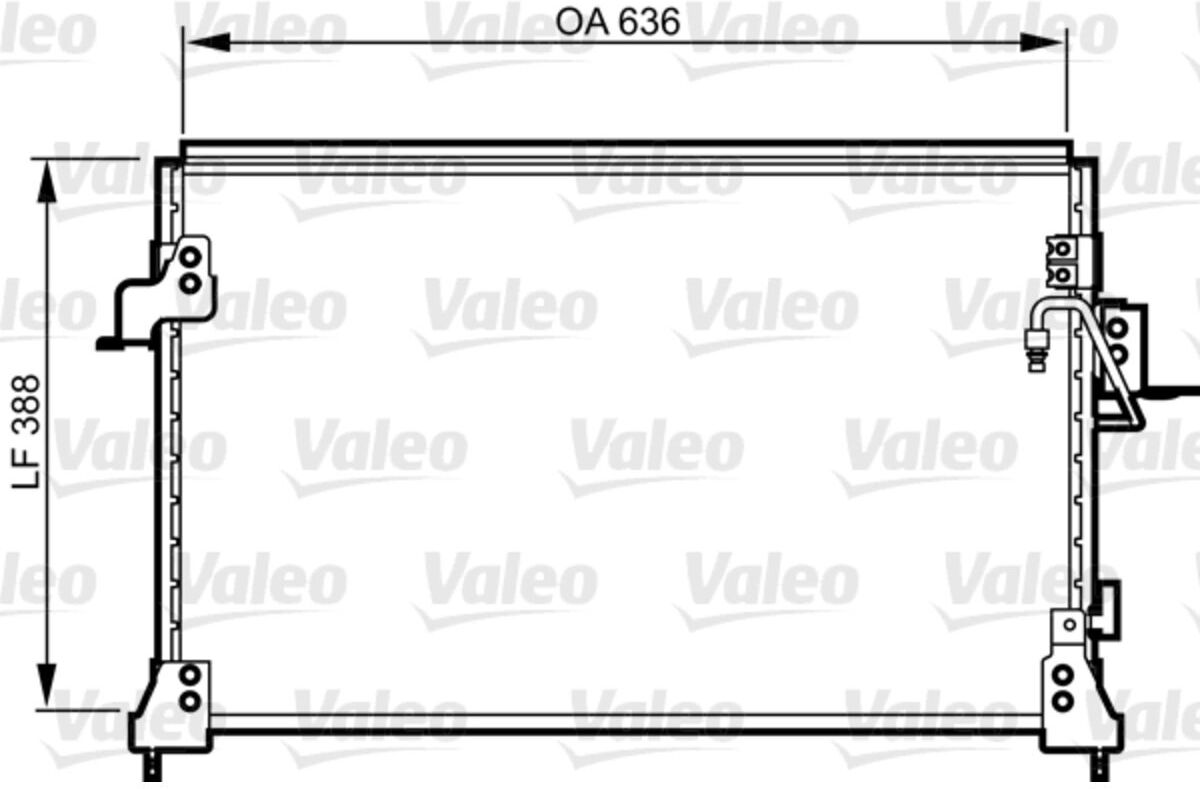 Valeo Condensatore, impianto di climatizzazione 818025