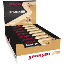 SPONSER Proteinriegel Protein 50 Cookie Dough 50g | 20 Riegel Box