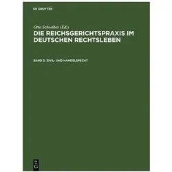Die Reichsgerichtspraxis im deutschen R, Fachbücher