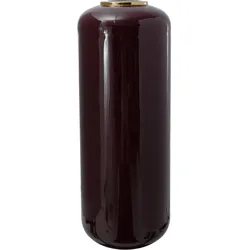 Bodenvase Art Deco Goldfarben/Beere