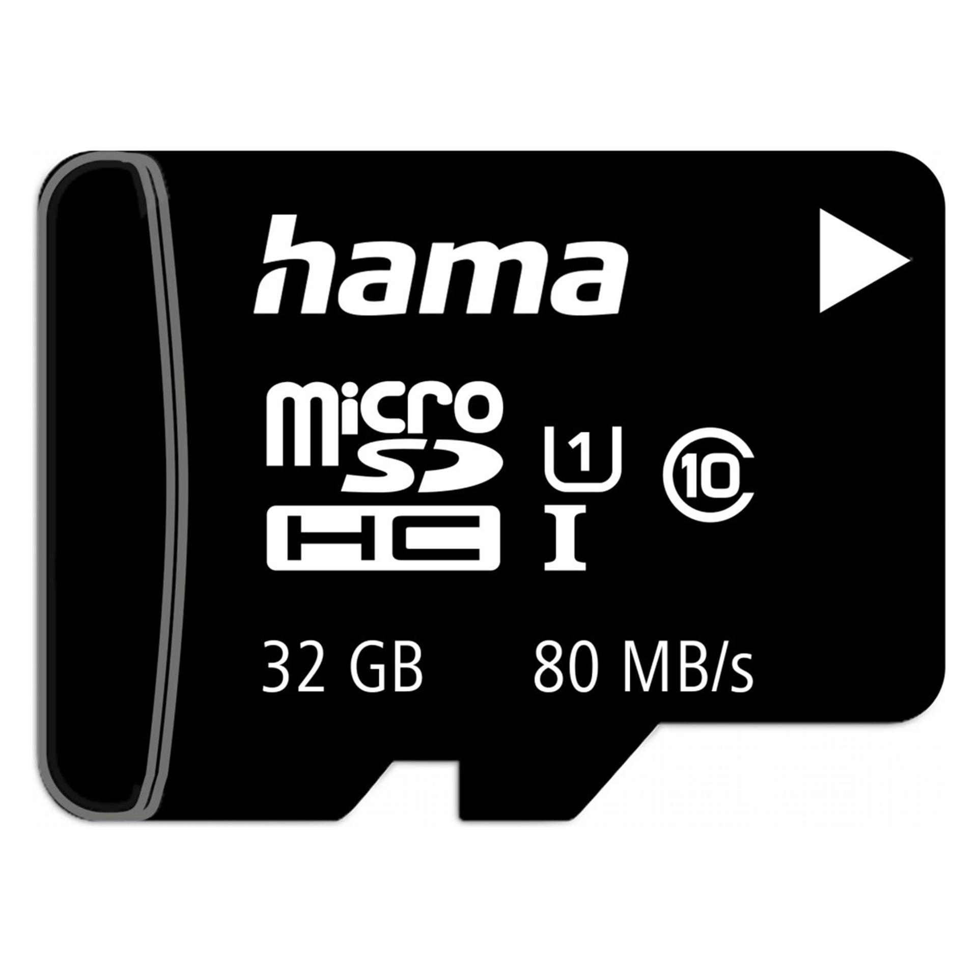 Hama microSDHC 32GB +Adapter/Mobile (32 GB, microSDHC, U1, UHS-I) (00124139)