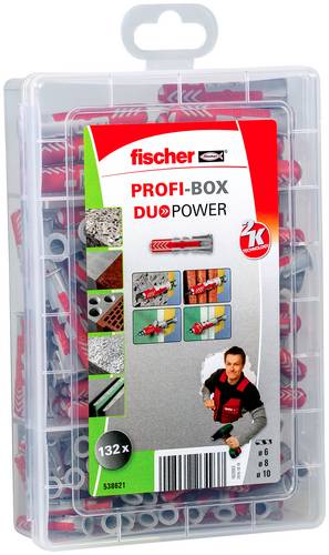 Fischer 538621 Profi-Box DUOPOWER Dübelsortiment 132St.