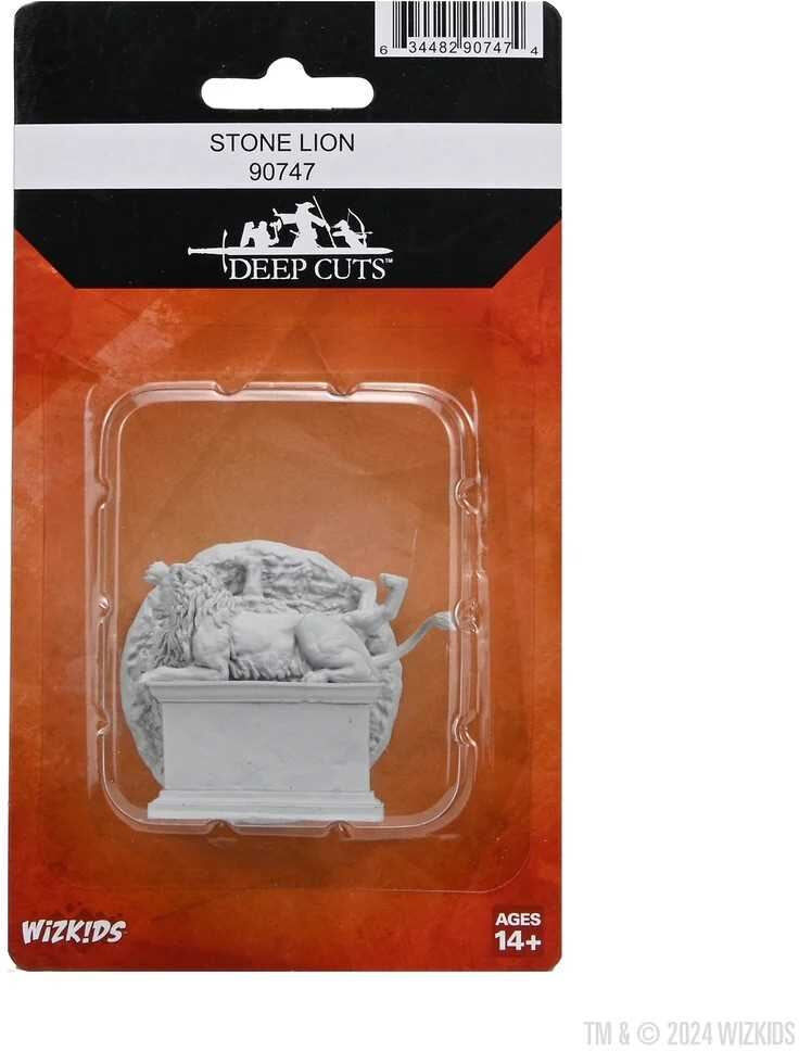 Wiz Kids LLC WizKids Deep Cuts Stone Lion / Animated Stone Lion Miniatures for Tabletop Gaming