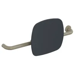 Hewi 801 Rückenstütze 801.51.9262R86 Wandabstand 150mm, Ausführung rechts, Lehne anthrazitgrau, sand
