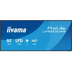 iiyama 92 LH9252UWS-B1AG HDMI DP USB-C (5120 x 2160 Pixel, 92"), Digital Signage, Schwarz