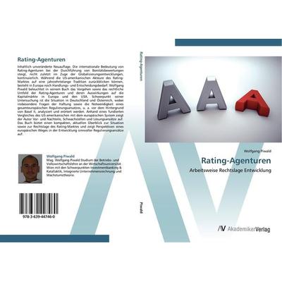 Rating-Agenturen, Taschenbuch von Wolfgang Piwald, AV Akademikerverlag, 978-3-639-44746-0