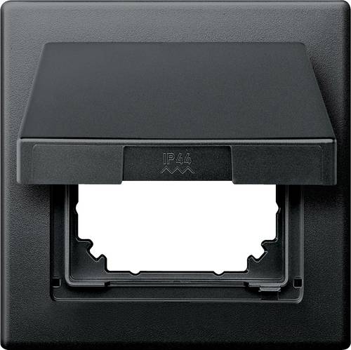 Merten Abdeckung Schutzkontakt-Steckdose mit Klappdeckel Anthrazit 478014 1St.