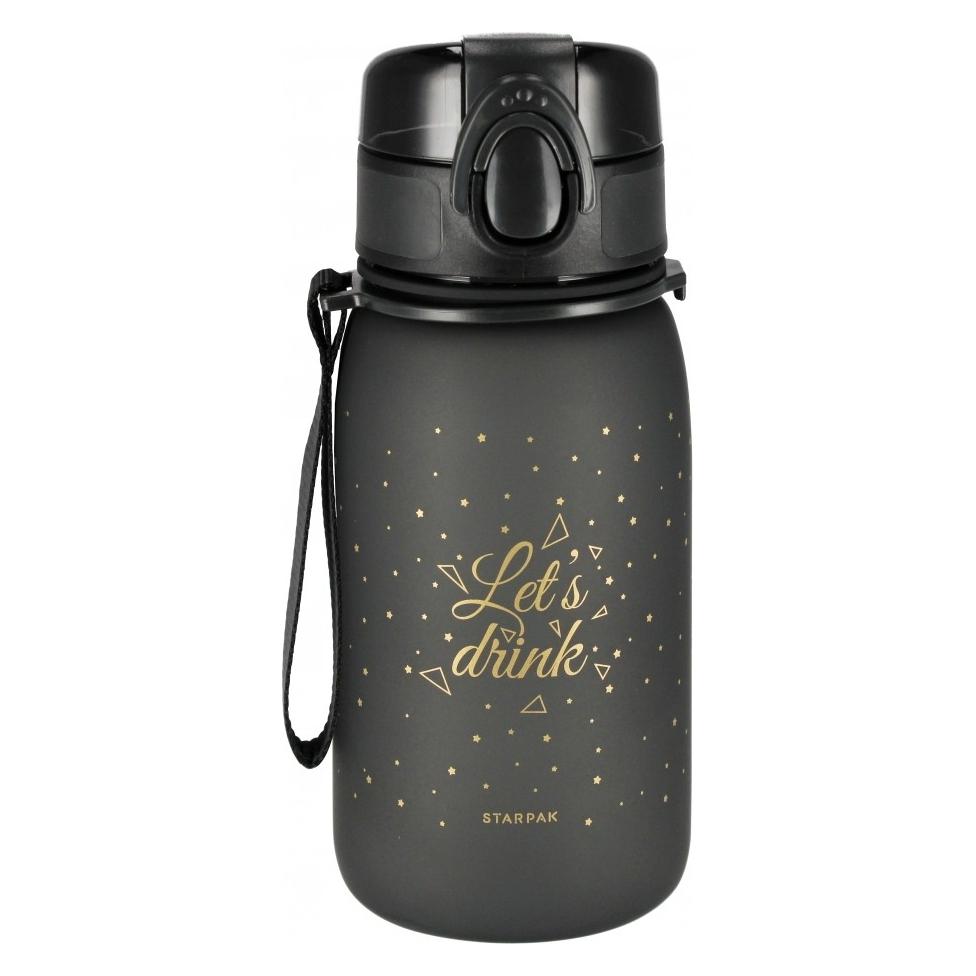 Starpak 400 ml schwarz-goldene Wasserflasche (0.40 l) (47610541)