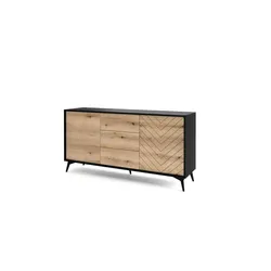 Sideboard   ¦ schwarz ¦ Maße (cm): B: 154 H: 77