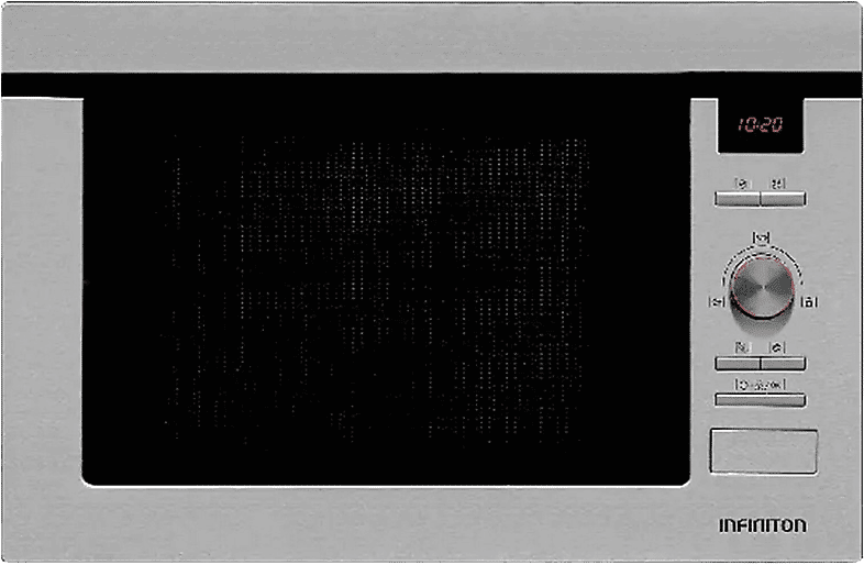 Microondas integrable – Infiniton IMW-1625, 25L, Plato de 31,5 cm, 900W, Control digital, Inox