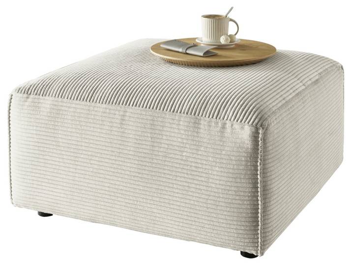 Lounge Handmade Hocker LH-EDINA, natur, Cord