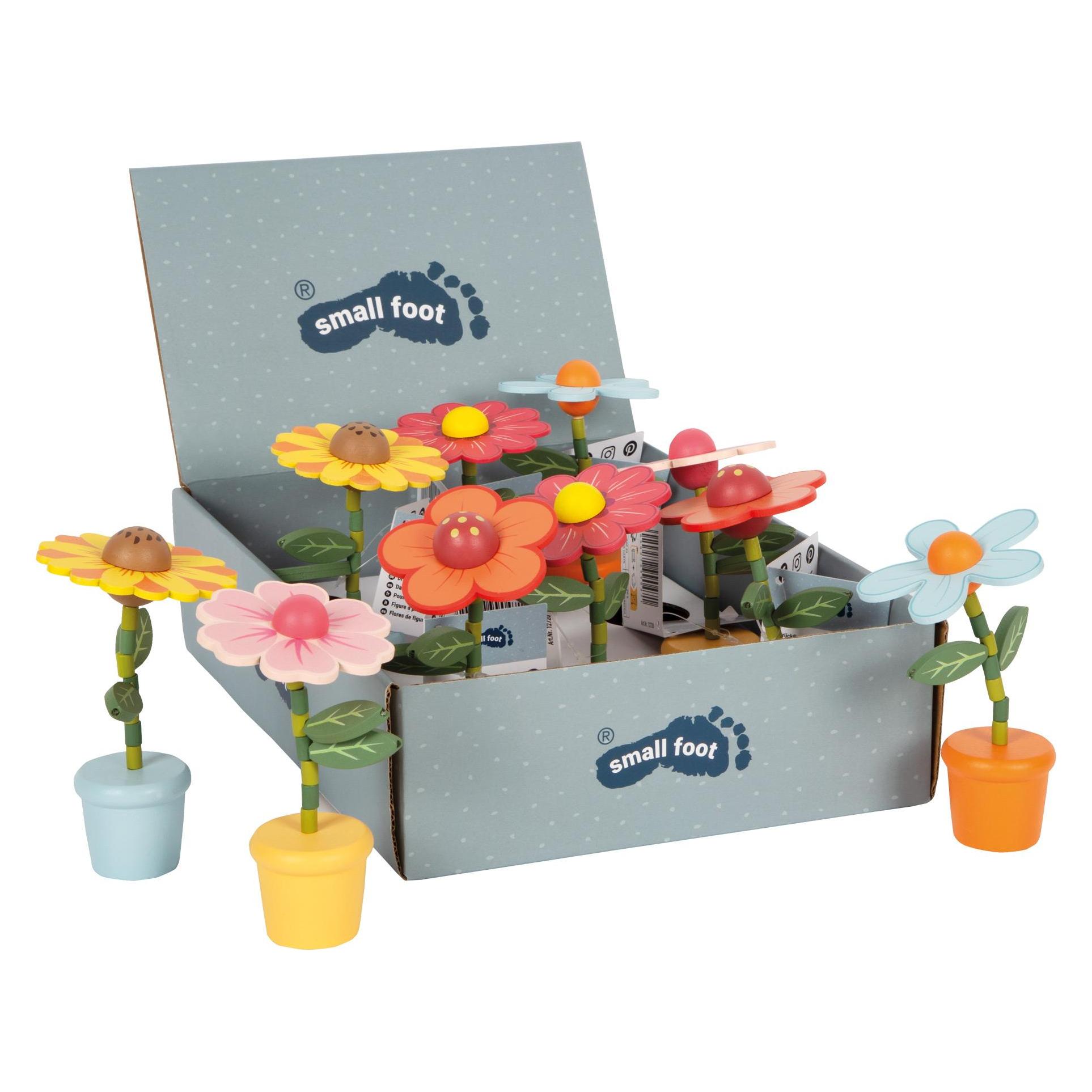 small foot Display Drückfiguren Blumen (12720)