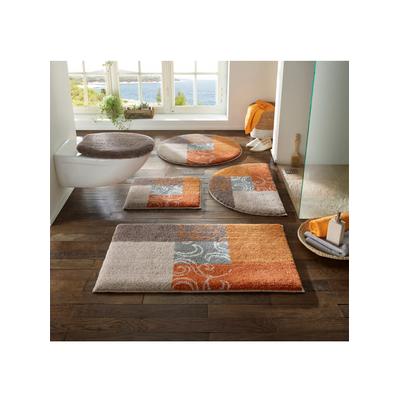 Badematte GRUND Gr. 1, orange (natur, terra), rechteckig (45cm x 50cm ), Badematten, Badematte