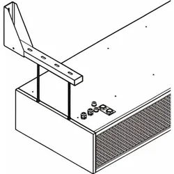 KM Wandkonsole Typ 500892 RAL 9016 UniLine 3 Stück