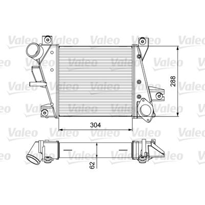 VALEO Ladeluftkühler 818360 für NISSAN