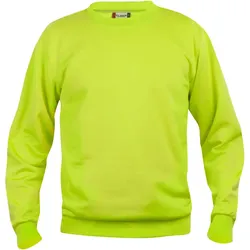 CLIQUE Basic Roundneck Sweatshirt 600 - signalgrün S