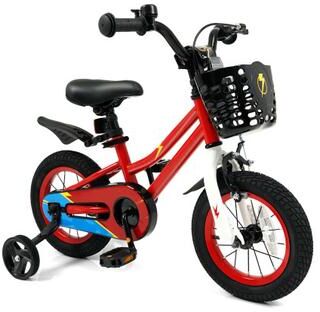 Costway 12 Inch Kids Bike Children Bicycle with Training Wheels for 3-4 Years Old-Red