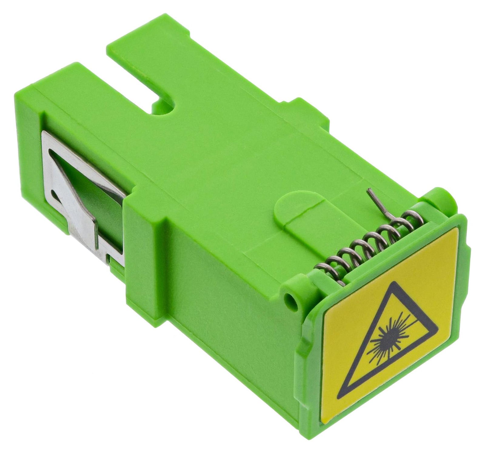 InLine simplex SC/SC vezeloptiekkoppeling, single-mode, met keramische huls en sluiting, groen