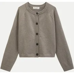 Strickjacke mit Woll-Anteil Braun M