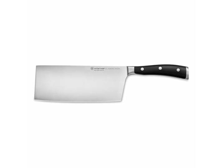WÜSTHOF Classic Ikon Chinesisches Kochmesser 18 cm, Schwarz