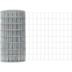 vidaXL Eurozaun 0,4 x 50 m PVC-beschichtetes Eisen