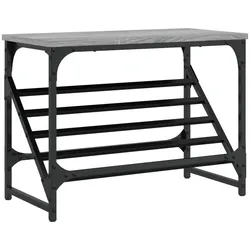 vidaXL Schuhregal Grau Sonoma 60x30x45 cm Holzwerkstoff