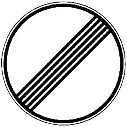 VKZ.282 Ronde 600mm Ende aller Verbote RAL-Gütezeichen Folie RA1 ; ADCO (4251783603230)
