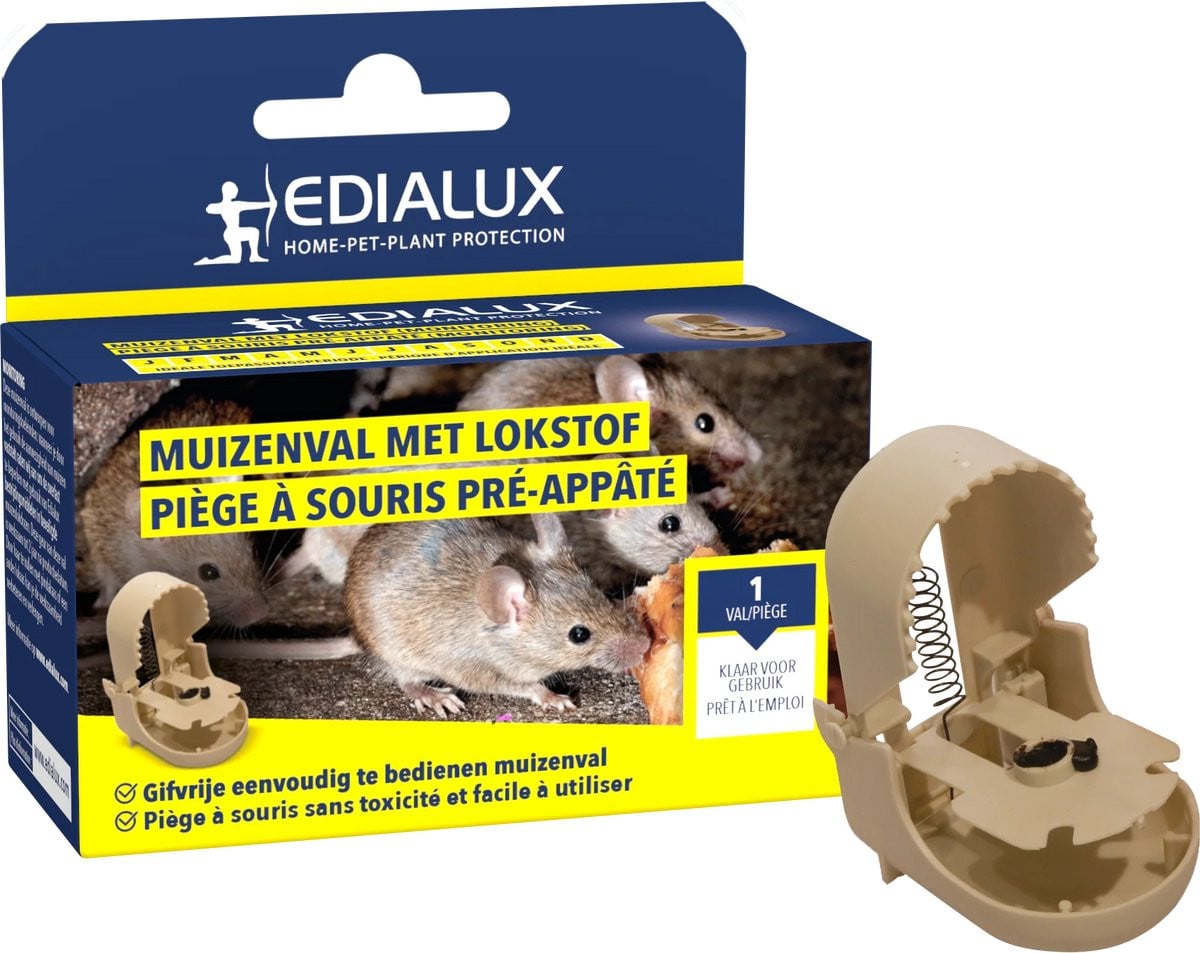 Muisval met lokstof voor monitoring, 1 stuk