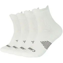 4er Pack camano Performance Quarter Trainingssocken 1000 - white 35-38