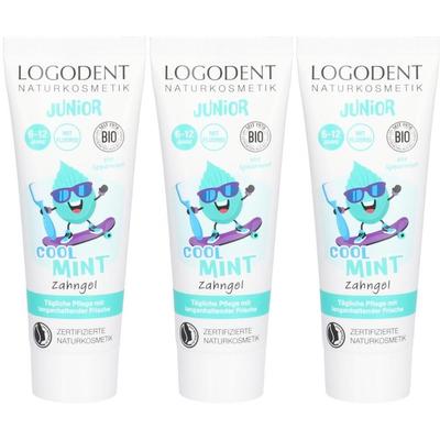 Junior Zahngel Cool Mint x3 3x75 ml