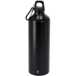 2x Schwarze Edelstahlflasche 800 ml