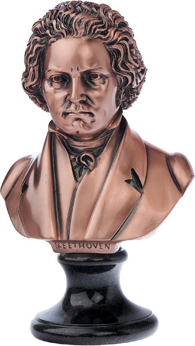 Bronzen borstbeeld Ludwig van Beethoven 22 cm