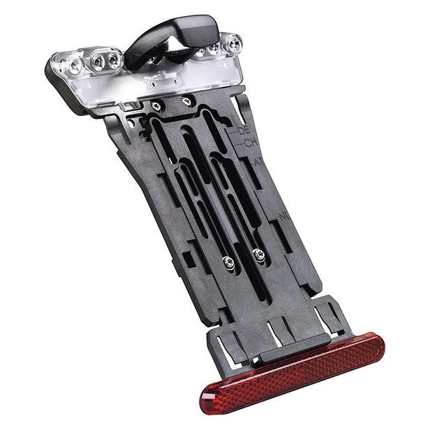 Busch & Müller Busch + Müller Kennzeichenhalter, DC 5.5-60V, Rücklicht, Bremslicht, Rückstrahler, ECE R50, 650BKHRE (650BKHRE/PB)