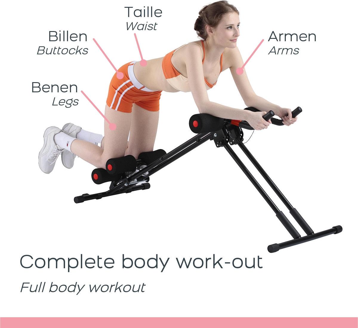 Fitnessgerät mit Widerstandsbändern für das Training zu Hause